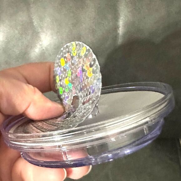 Starbucks 2022 Blue Venti Tumbler w customizable lid - silver sequin insert - Picture 5 of 6